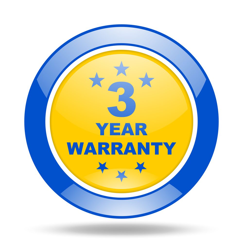 Three year warranty - shutterstock