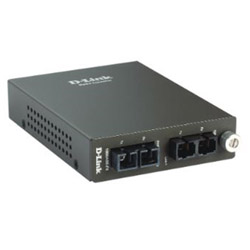100BaseFX Multimode to 100BaseFX Singlemode Media Converter with SC fibre Connectors
