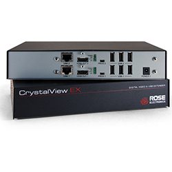 CrystalView HD6 Rack, Dual KVM Extender, 2xHDMI, 2xUSB2.0, 1920×1200, CAT5e, 330Ft, 100m