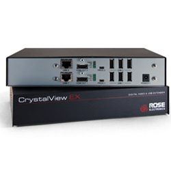 CrystalView HD6 Rack, Single KVM Extender, 1xHDMI, 1xUSB2.0, 1920×1200, CATx, 330Ft, 100m