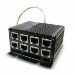 8 Port, 5KA, 70V, Bi-Directional, 10/100/1000 Base TX (Mode A/B),