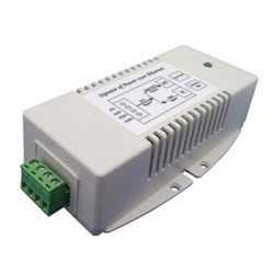 Single Port Gb 8-36VDC Input, 56VDC, 70 Watt (35Watt x 2) Dual PSE