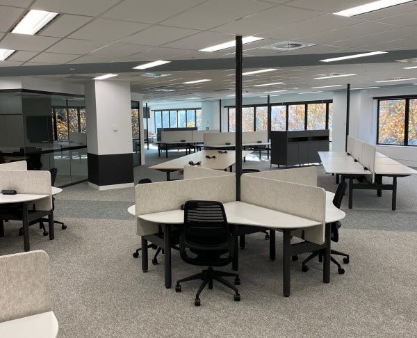 A new office with big space