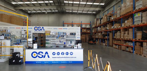 Stocks of OSA products inside a warehouse