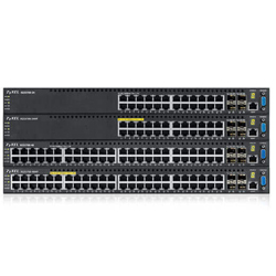 ZXGS3700 SMB Stackable 10Gb Layer 3 Lite Series Managed High Powered PoE Switch, 1U Rack Mounted
