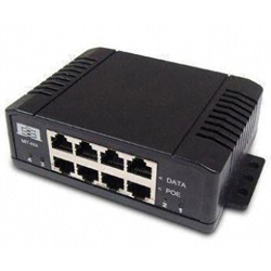 4 port Gigabit PoE Injector with 44~57VDC Input and 802.3at 35W Per Port output