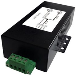 DC/DC Gigabit PoE Injector with 10-36V DC Input Voltage and 0.625A Maximum Load