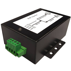 DC/DC Gigabit PoE Injector with 10-36V DC Input Voltage and 0.35A Maximum Load