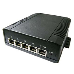 5-port Gigabit PoE Switch/Extender, 10-57V DC Input and 2A/Port PoE Output