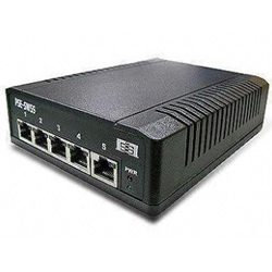 5-port Gigabit PoE Switch/Extender, 24VDC Input, 4x 56VDC PoE Output, 802.3at compliant