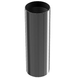 Aluminum Coupler, 0.75″ | 20mm, Reverse-threaded, Black