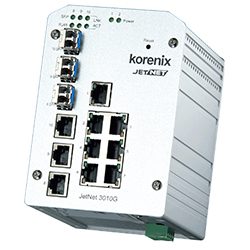 Industrial 10-port Gigabit Ethernet Switch JetNet 3010G