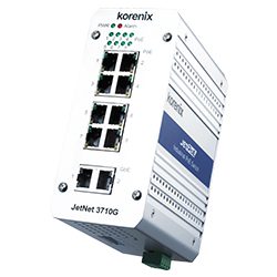 JetNet 3710G Industrial Unmanaged PoE Switch