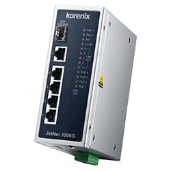 JetNet 3906G Industrial Unmanaged PoE Switch
