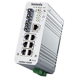 Industrial 8-port Managed Fast Ethernet Switch JetNet 4508F