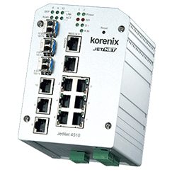 JetNet 4510 Industrial Managed Switch with SFP