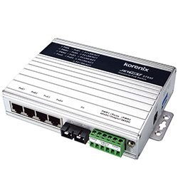 Industrial 6-port Managed High Power PoE Fiber Switch JetNet 4706f