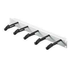 Cable Management Panel 1RU with Rings 43mm X 105mm RAL9005