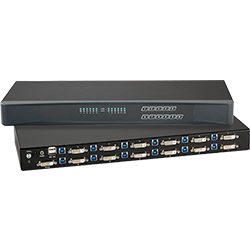 12-port DVI/USB/Audio, KVM Switch. (Kit includes RM Kit and 6 x 6ft CPU cables)