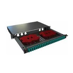 1U Multi-Funtion Fibre Enclosures, 48 Fibre LC DPLX Adaptor PLT Loaded SM-BL Unshuttered