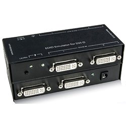 2-Port. Stores EDID Configuration for DVI Monitors up to 1920*1200/60Hz Video Resolution