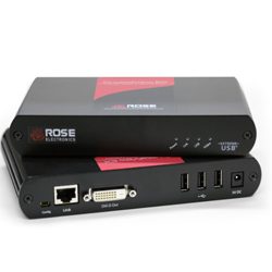 CrystalView EX6, KVM Extender, DVI Video, USB2.0, 1920x1200, CATx, 330ft (100m)