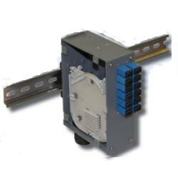 24 Port Compact DIN Rail Mount Enclosure - DRE-24SC-UL