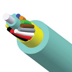 24C Indoor Riser ENH.CSM 50 M/M LSZH Aqua Cable-Metre