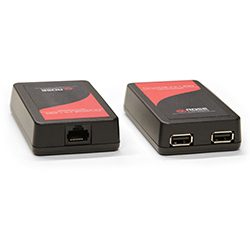 Interface Powered Dual-Port USB1.1 Extender, 40 metres (also extends USB2.0 devices at USB1.1 speed)