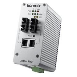 JetCon2302 Industrial 2 Port Media Converter