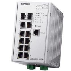 JetNet 5210GP-2C-U8G Managed PoE  Switch