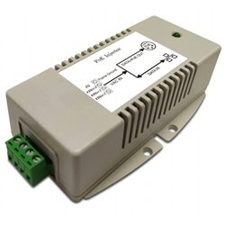 MIT-20G-A2456PNNN AC/DC PoE Injector 24VAC Input, 56VDC 70W PoE Output