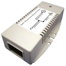 MIT-33G-56PNN 56V Gigabit PoE Injector with 56V/60W Output
