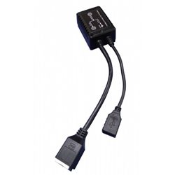 PoE to USB+PoE, USB Charger, 802.3af/at PoE Input, 48V PoE + 5V 2.4A USB Dual Output, meet BC1.2