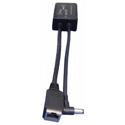 PoE to DC+PoE, PoE Splitter, 802.3af/at PoE Input, 48V PoE + 48V 0.25A Dual Output