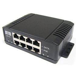 4 Ports Gigabit DC/DC PoE Injector, 44-57VDC Input, 90W Output , operation temperature -40C~+70C, 10M/100M/1000M