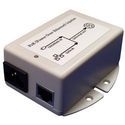 MIT-77N-48BDNN 48V PoE active Injector, with 802.3af Compliant 48V 350mA output and surge protection