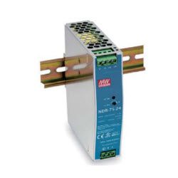 Industrial DIN Mounted, 75Watt, 24VDC