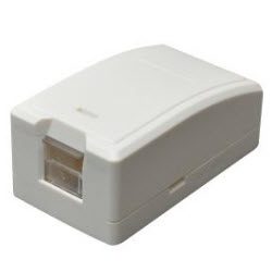 Surface Mount Box 1 Port KS shuttered, off white