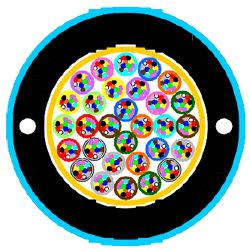 Duct dielectric optical FlexTube® cable