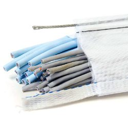 A flexible fabric pathway system designed specifically for transporting cables, ceiling or underfloor spaces