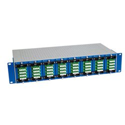 8 Pcs. of Optical WDM Couplers for GPON and CATV in one 19"-1HU Housing