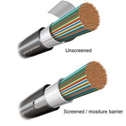 10-100 Pair 0.64mm, External Underground Jelly Filled - Unscreened cable