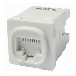 Powercat 6 Mod-Clip Datagate Plus Jack, 568A/B - White