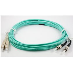 1m SC-ST OM3 Duplex Patch Lead