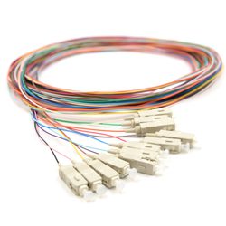 2 Mt SC S/Mode Pigtails (Coloured 12 pack)