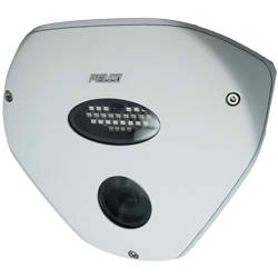 Rugged Corner Mount Camera, IR, 12 VDC/24 VAC, PoE