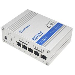 RUTX12: Dual 4G (2x Cat6) Load Balancing Industrial Router Kit