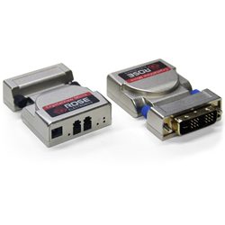Receiver Unit, HD DVI Video to 4920 feet (1,500m), Single Mode Fiber, 1920 x 1200