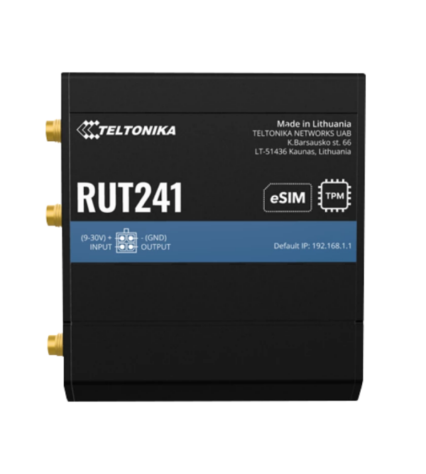 RUT241 eSIM 4G (Cat4) Industrial Router